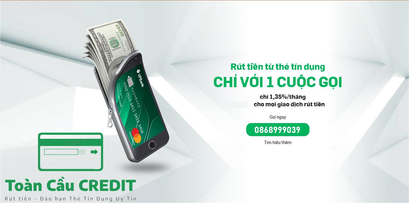 Rút thẻ tín dụng tại Hà Nội